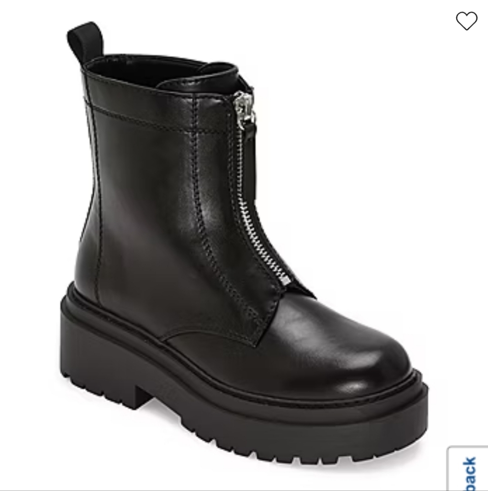 NEW Arizona Xander Zipper Moto Black Ankle Boots